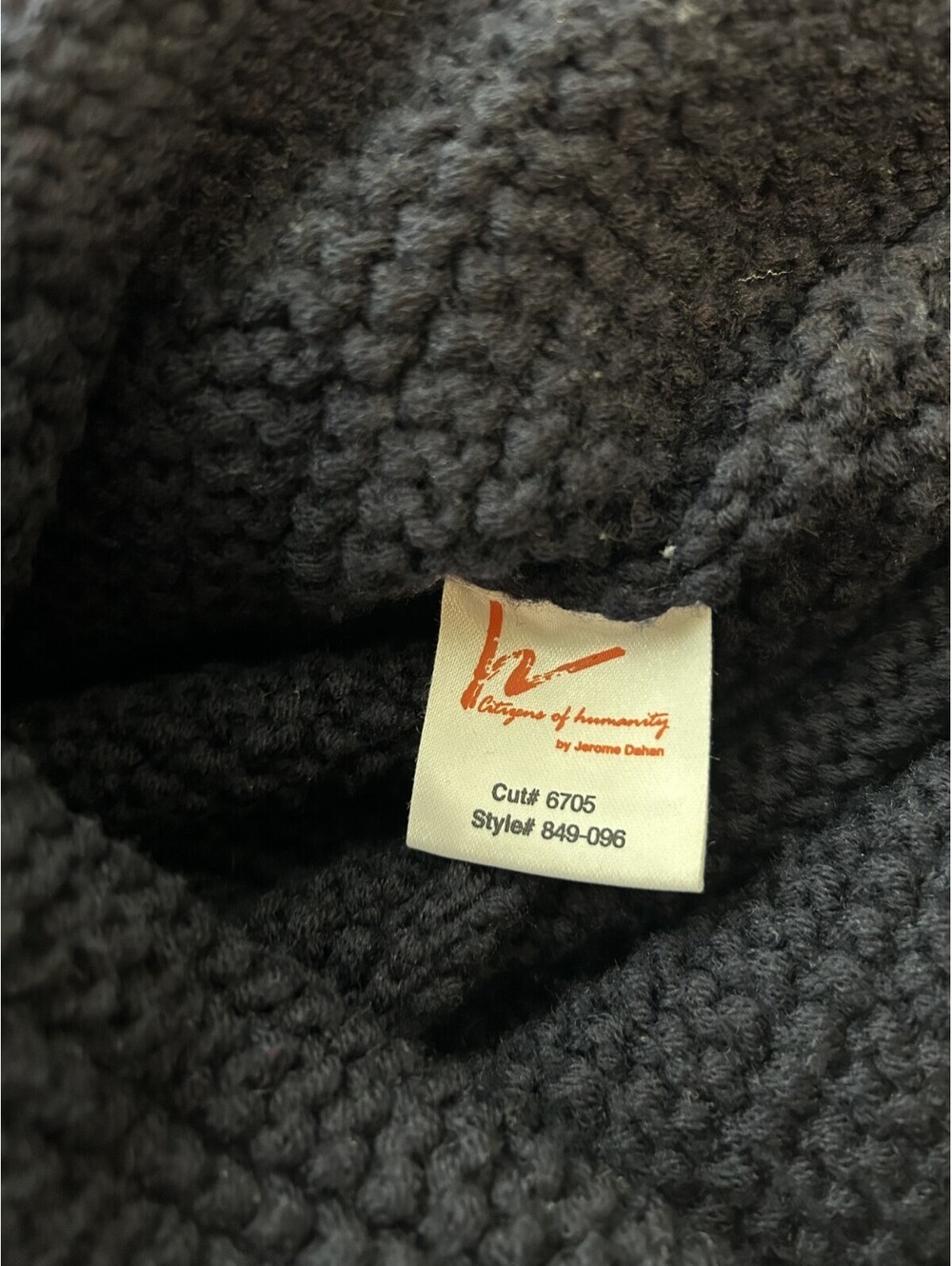 Citizens Of Humanity Navy Button Front Sweater size M - Merino Wool - Luxury - Picture 5 of 7